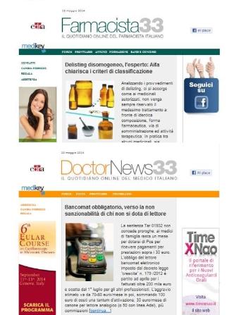 DoctorNews e Farmacista33: cresce il servizio della comunità